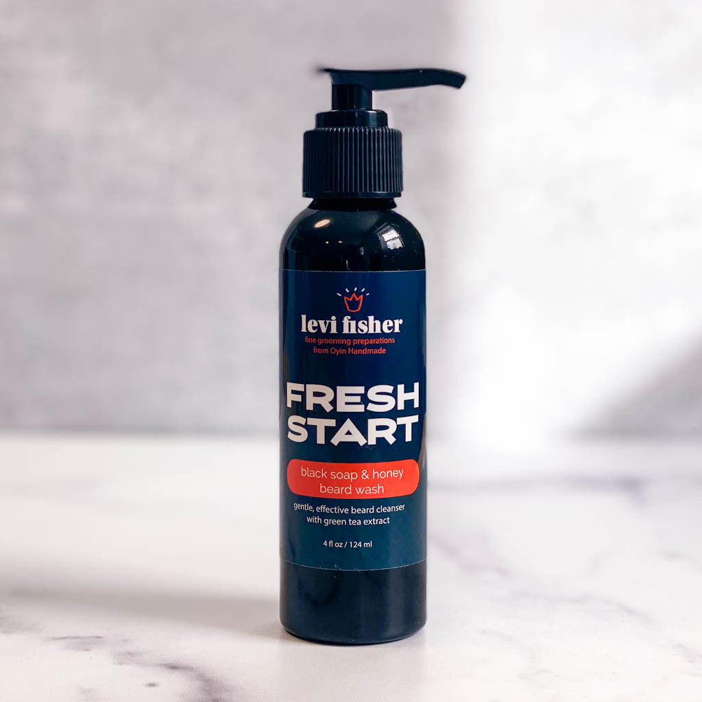 Give your beard a fresh start with black soap and honey!
