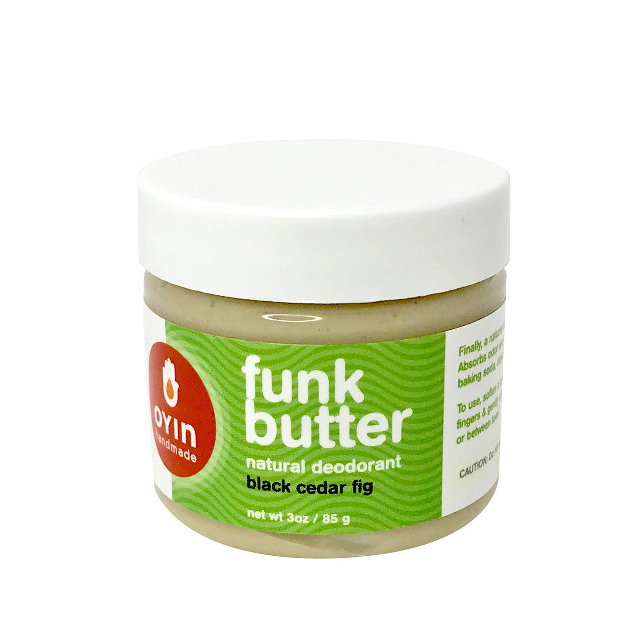 Oyin Natural Deodorant - vegan, cruelty free, all natural deodorant. black cedar fig scent