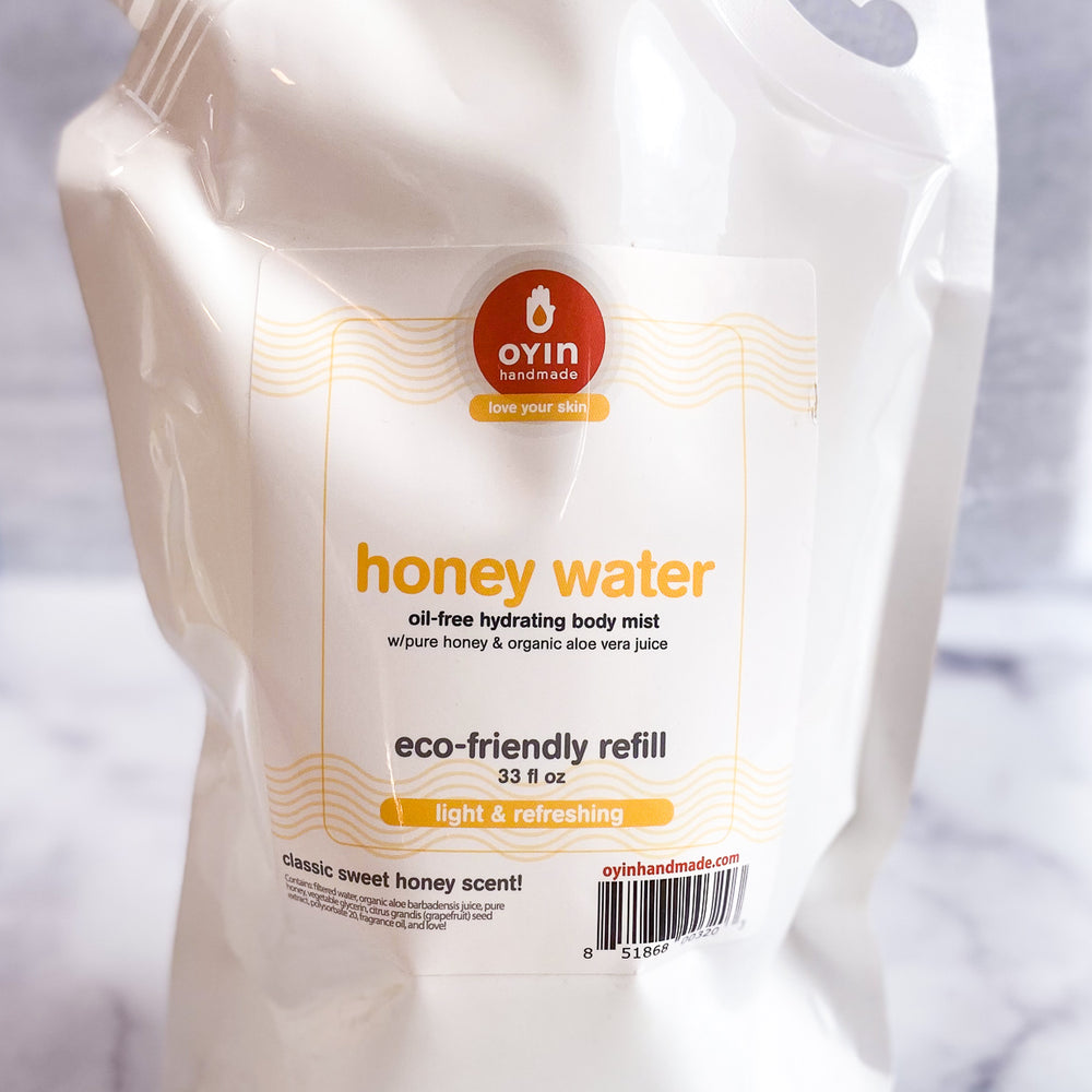 
                      
                        Honey Water ~ oil-free hydrating body mist
                      
                    